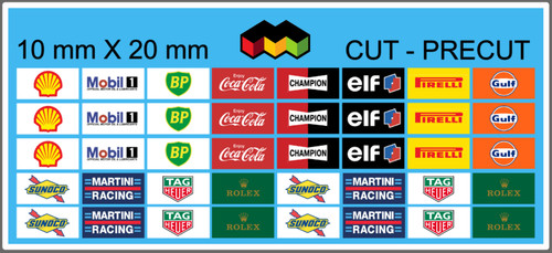 Decals sponsors gas oil - oil, fuel