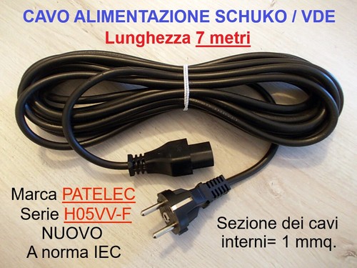 Cavo alimentazione iec metri - iec,