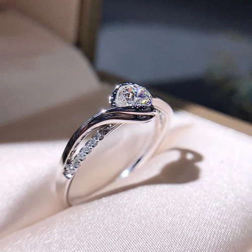 Anello donna oro - oro, bianco