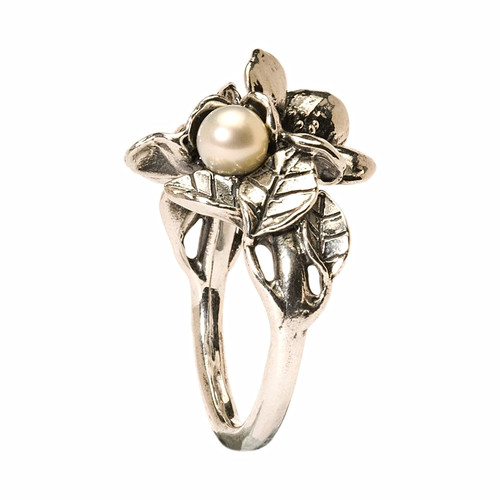 Anello trollbeads perla - anello,