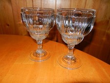 DUE Calici Acqua Fostoria Sunray 5 3/4" Ottime Condizioni