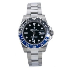 Rolex GMT-Master II 116710BLNR Batman come nuovo automatico SS quadrante nero orologio da uomo 40 mm