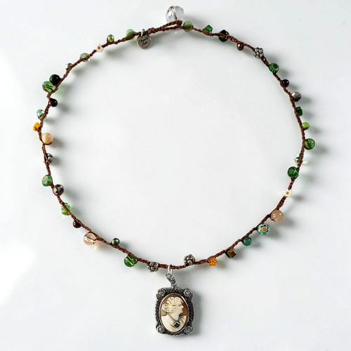 Collana boho filo lucentezza - e,
