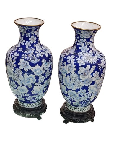 Coppia vasi cloisonne - coppia, cloisonne'