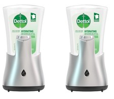 Dettol No-Touch Dispenser Automatico di Sapone Profumo di Aloe Vera, 2 x 250 ml