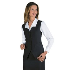 Gilet donna nero Isacco poliestere uomo donna cameriere sala ristorante