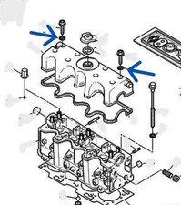 2x ORIGINALE 025319 GUARNIZIONE COPERCHIO PUNTERIE PEUGEOT 106 DIESEL TUD3 TUD5