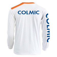 T-Shirt Pesca  Colmic Manica Lunga  White-Orange TG L Maglietta Tecnica  canna
