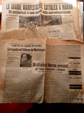 LOTTO DI OTTO VECCHI GIORNALI