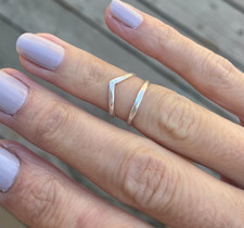 Anello nocche argento sterling