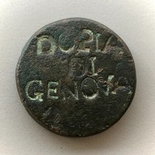 Moneta antica rara DUPIA DI GENOVA doppia scambio Rare ancient Italian coin