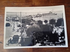 Cartolina Casamicciola Ischia Sbarco Anni 50  Animata Arrivo Traghetto Piroscafo