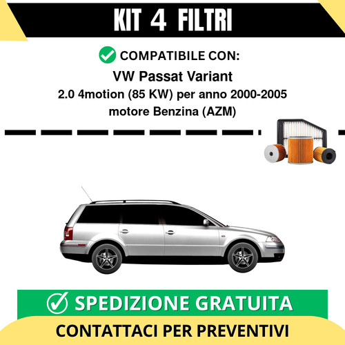 Kit filtri risparmio per vw - kit, 4