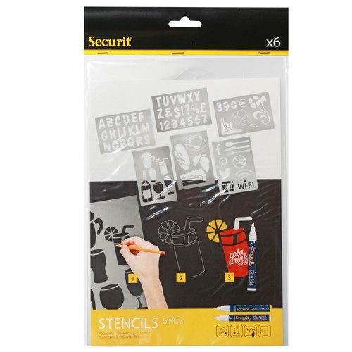 Stencil trasparenti assortiti