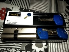 Cilindro europeo OMEC 30/50 usato per serratura porta blindata (3 chiavi)