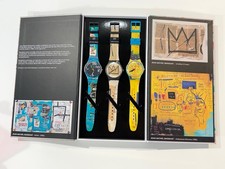SWATCH X JEAN-MICHEL BASQUIAT TRIPTYCH SZS39 - set speciale 3 orologi