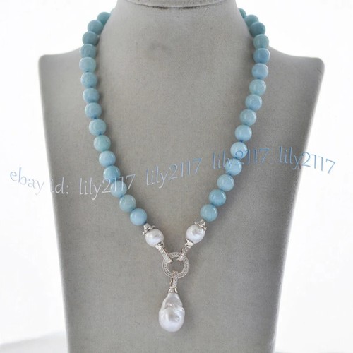 Collana con ciondolo - , perle
