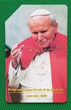  Scheda telefonica usate Viaggio in Polonia Giovanni Paolo II - 1999 come foto