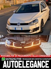 FARI ANTERIORI ADATTI PER VW GOLF 7 2012-2017 LOOK RLINE LED DINAMICI