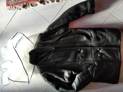 Montone sherling nappato nero - montone,