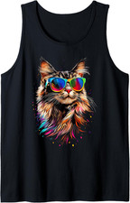 Gatto Maine Coon Occhiali Da