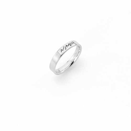 Anello unisex fedina bianca - anello,