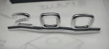 Mercedes 200 logo emblema targhetta auto epoca originale marchiato PUC metal