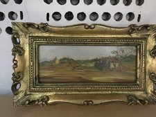 Olio Su Tela Paesaggio 34x20cm