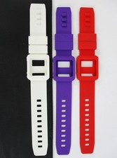 Cinturino orologio silicone bianco+viola+rosso cinturino da polso cover Apple iPod Nano 6°