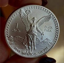 1 OUNCE OZ 1993 MEXICO FREEDOM