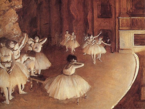 Degas prove ballo stampa - degas,
