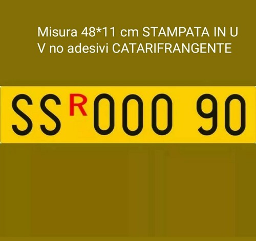 Targa gialla ripetitrice - targa,