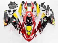 Kit carene carrozzeria iniezione ABS nero rosso squalo per Aprilia RS125 2006-2010