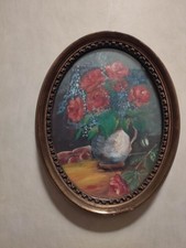Quadro piccolo ovale vaso - quadro,