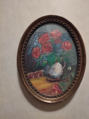 Quadro piccolo ovale vaso - piccolo,