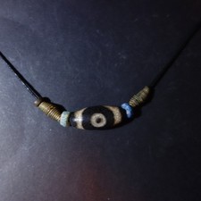piccola collana di perle DZI del Tibet
