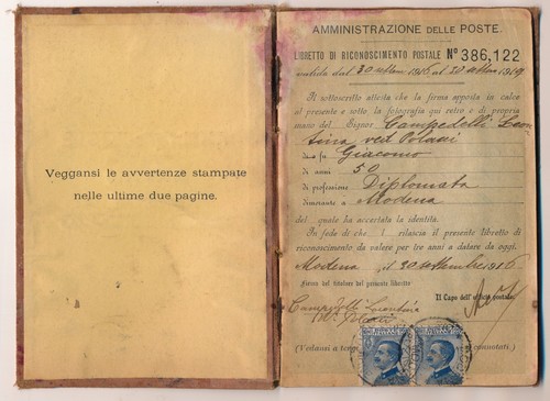 Italia 1916 libretto - italia,
