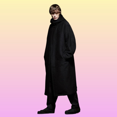 Cappotto lungo con - , cappuccio