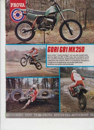 Advertising test moto gori - gori, g81