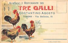 A3097) TORINO, ALBERGO RISTORANTE DEI TRE GALLI CON ALLOGGIO E STALLATICO.