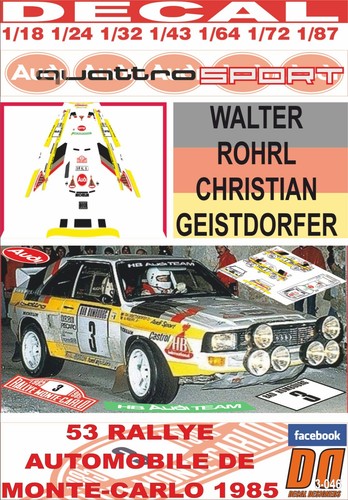 Decal audi quattro sport w - quattro,