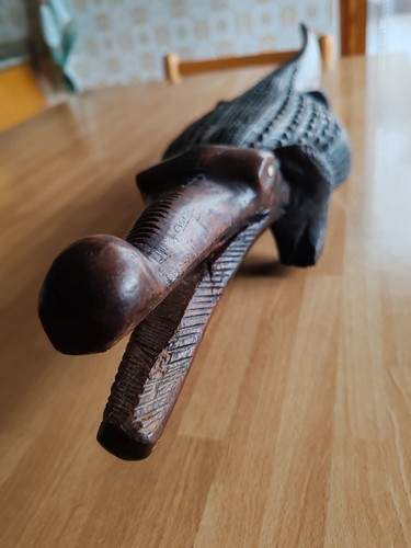 Coccodrillo caimano legno - coccodrillo, in