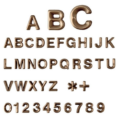 Lettere bronzo per - per,