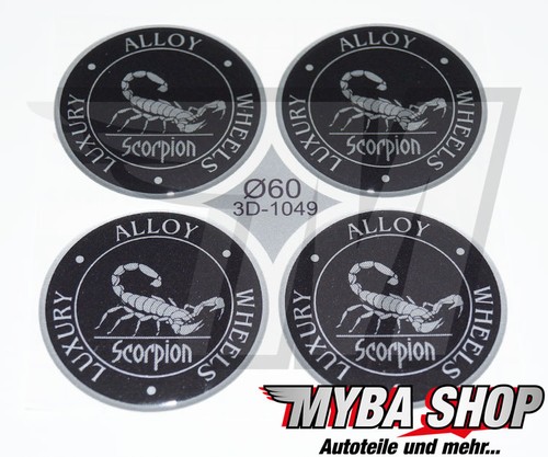 Adesivi silicone scorpione - 4x,
