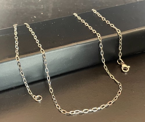 Collana catenina acciaio - catenina, in