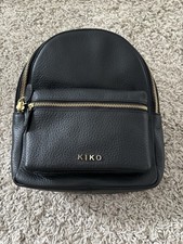 Mini borsa zaino in pelle nera