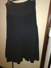 Gonna a ruota a balze lunga. In velluto coste sottili. Tg44 vintage