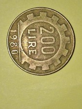 Moneta 200 lire del 1980