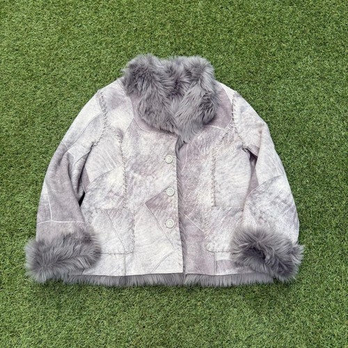 Cappotto patchwork grigio