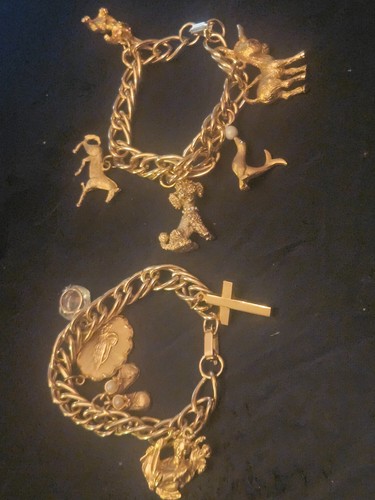 Bracciali charm vintage tono - 2,